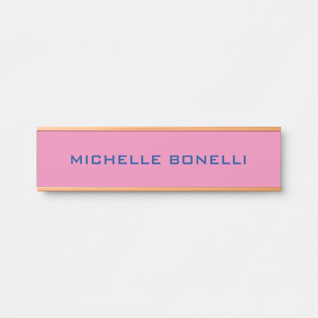 Minimalist Plain Legible Modern Door Sign (Front)