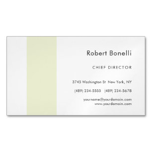 Minimalist Plain Modern Magnetic Business Card