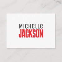 Minimalist Plain Modern Your Name Message