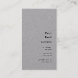 Minimalist Plain Premium Grey Modern Business Card