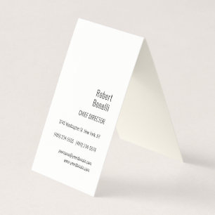 Minimalist Plain Signature Cream Modern Business Card