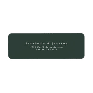  Minimalist Plain Wedding Return Address Label