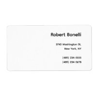 Minimalist Plain White Modern