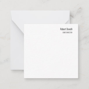 Minimalist Plain White Modern Standard Size Card