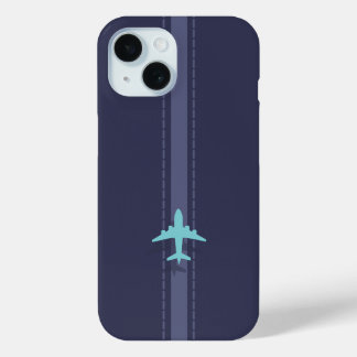 Minimalist plane iPhone 15 case