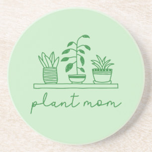 Minimalist Plant Mum Cute Plant Lover Coaster
