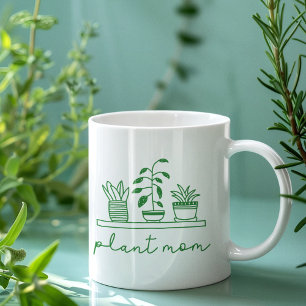 Minimalist Plant Mum Cute Plant Lover Coffee Mug