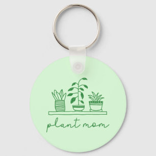 Minimalist Plant Mum Cute Plant Lover Key Ring
