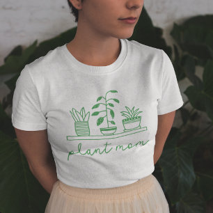 Minimalist Plant Mum Cute Plant Lover T-Shirt