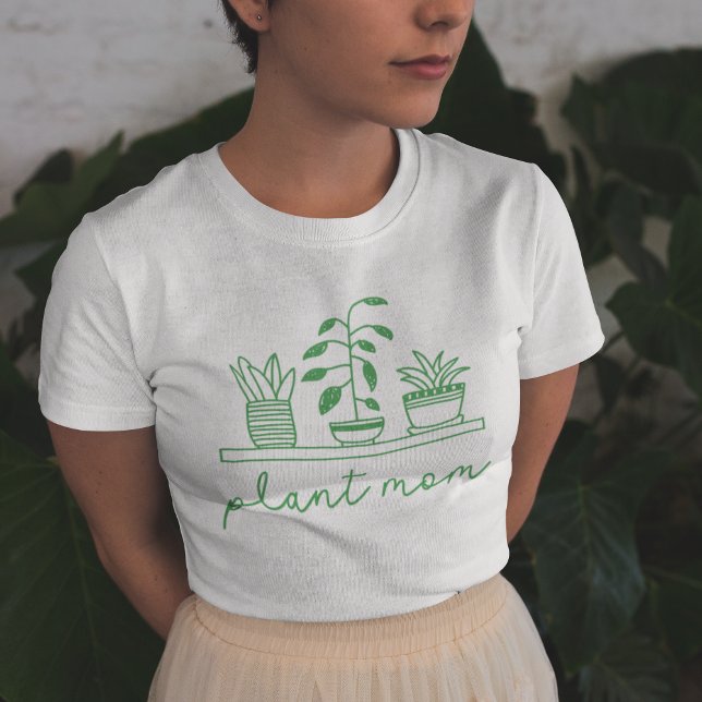 Minimalist Plant Mum Cute Plant Lover T-Shirt (Creator Uploaded)