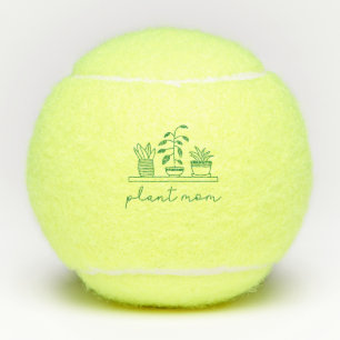 Minimalist Plant Mum Cute Plant Lover Tennis Balls