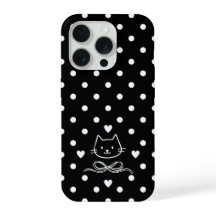 Minimalist Polka Dot Cat
