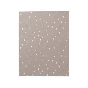 Minimalist Polka Dot Design in Muted Tones Notepad