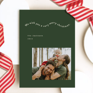 Minimalist Pop Photocard Holiday Card