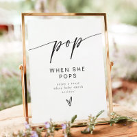 Minimalist Pop When She Pops Champagne Favour