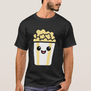 Minimalist Popcorn Sugar Food Simple funny Cute Po T-Shirt