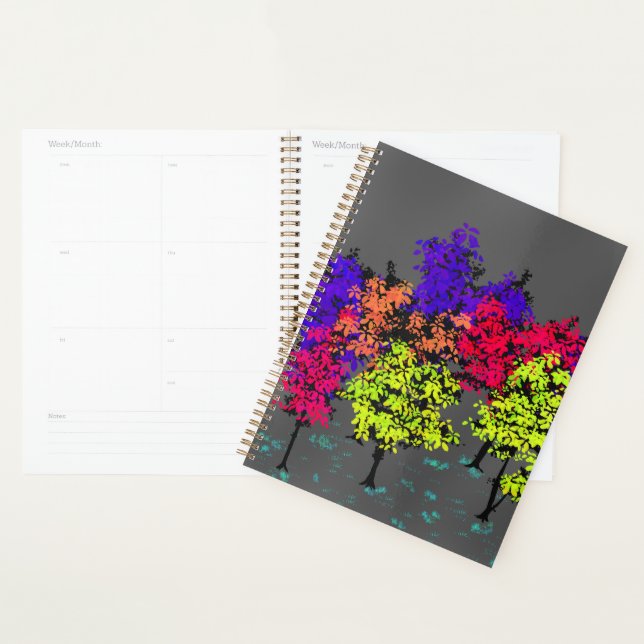 Minimalist Pops of Color Trees Planner (Display)