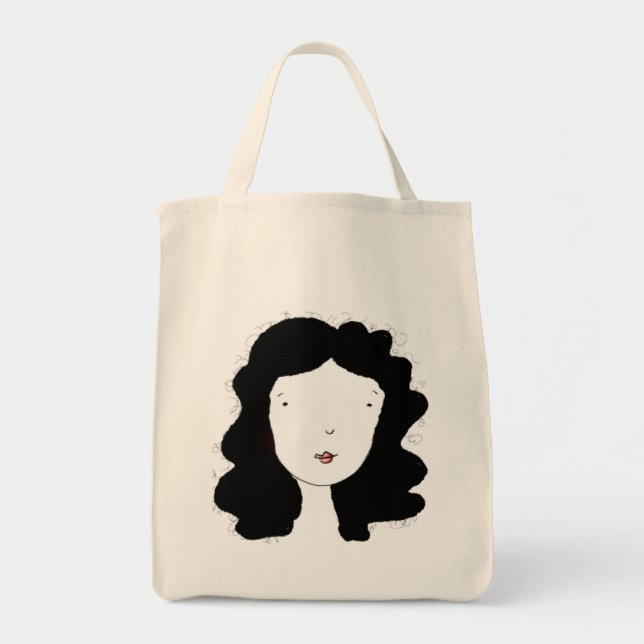 Minimalist Portrait Tote Bag (Front)