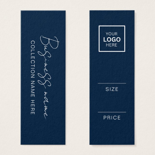 Minimalist Price Hang Tag Card (Front & Back)
