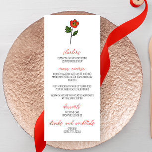  Minimalist Primrose Wedding Menu