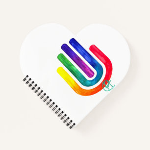Minimalist Prism Hamsa Art Notebook