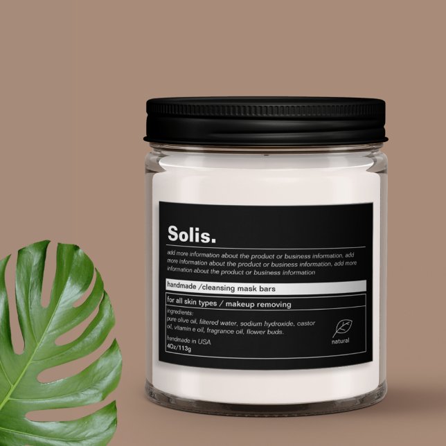 Minimalist Product Label (Creator Uploaded)