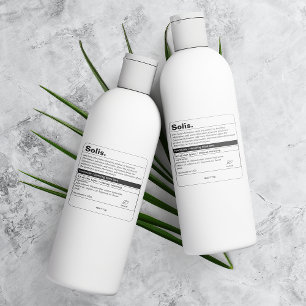 Minimalist Product Label