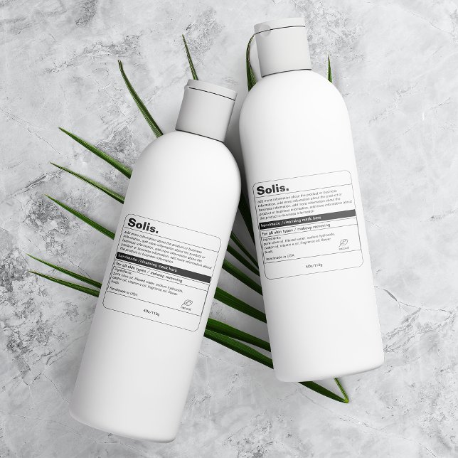 Minimalist Product Label (Creator Uploaded)