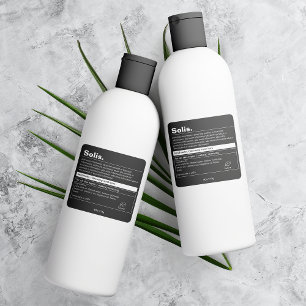 Minimalist Product Label