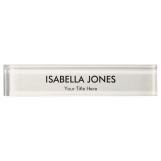 Minimalist Professional Acrylic | Desk Name Plate