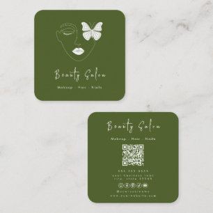 Minimalist Professional Beauty Salon Business Card