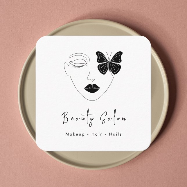 Minimalist Professional Beauty Salon Business Card (Creator Uploaded)