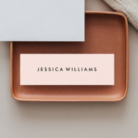 Minimalist Professional Blush Pink