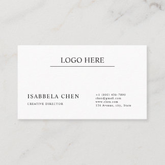 Minimalist Professional Branding QR Code  Card