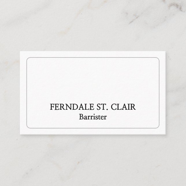 Minimalist Professional Business Card (Front)