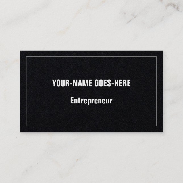 Minimalist, Professional Business Card (Front)