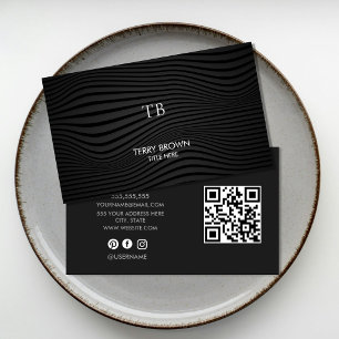 Minimalist Professional Business Card   Modern Cle