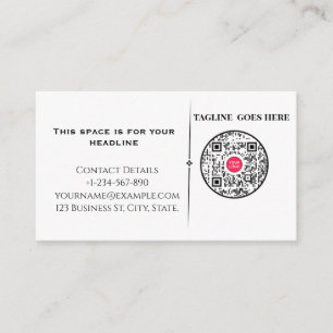 ​Minimalist Professional Business Card with QR Cod