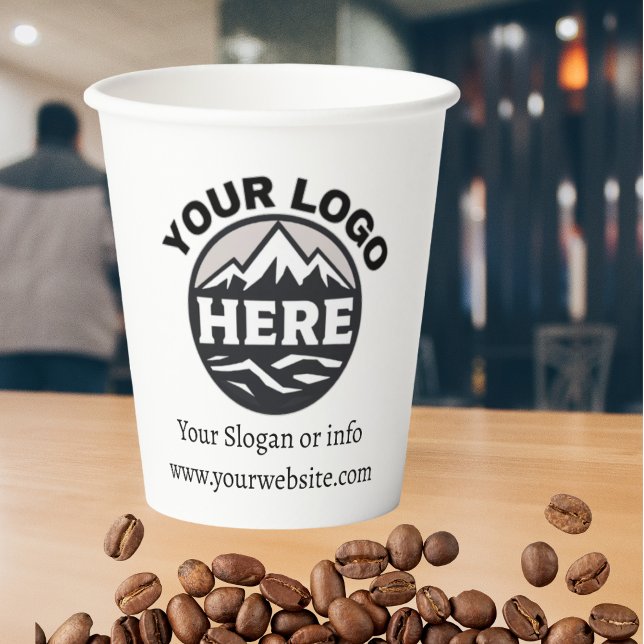 Minimalist Professional Business Logo Paper Cups  (Creator Uploaded)