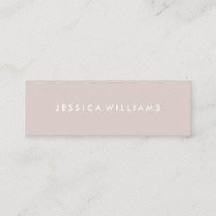 Minimalist Professional Champagne Mini Business Card