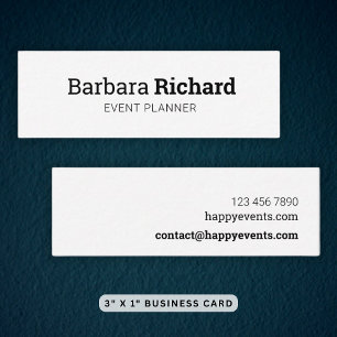 Minimalist Professional Consultant Networking   Mini Business Card