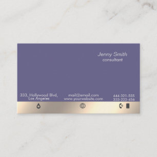 Minimalist  professional contemporary gold business card