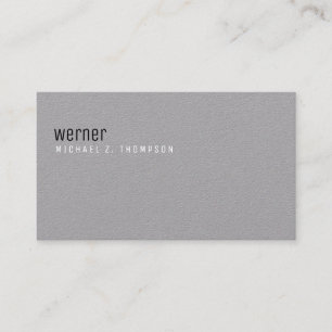 minimalist professional elegant simple grey business card