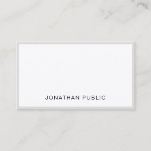 Minimalist Professional Elegant Smart Plain Trendy Business Card
