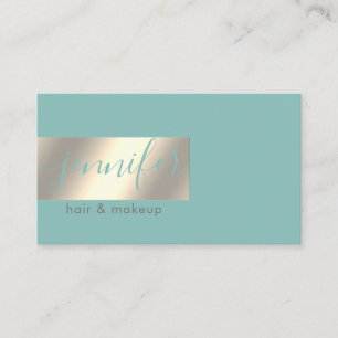 Minimalist professional gold foil business card