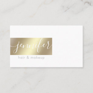 Minimalist professional  gold foil business card