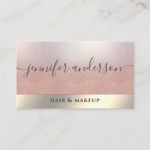Minimalist professional gold foil business card