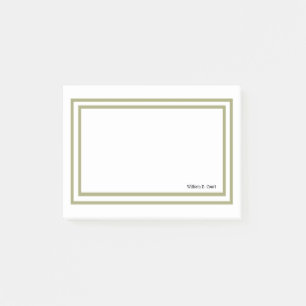 Minimalist Professional Gold Framed Post-it Notes