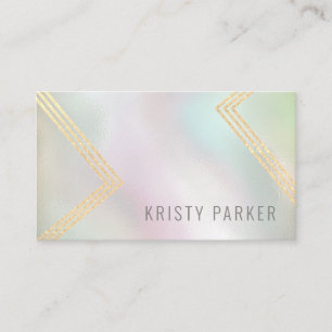 Minimalist professional holographic geometrical business card