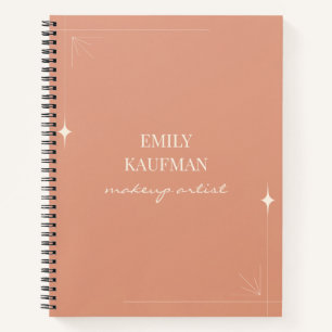 Minimalist Professional Makeup Artist Business Notebook